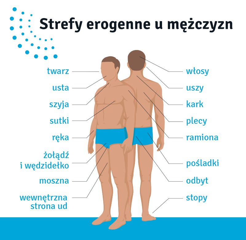 strefy erogenne u mezczyzn infografika
